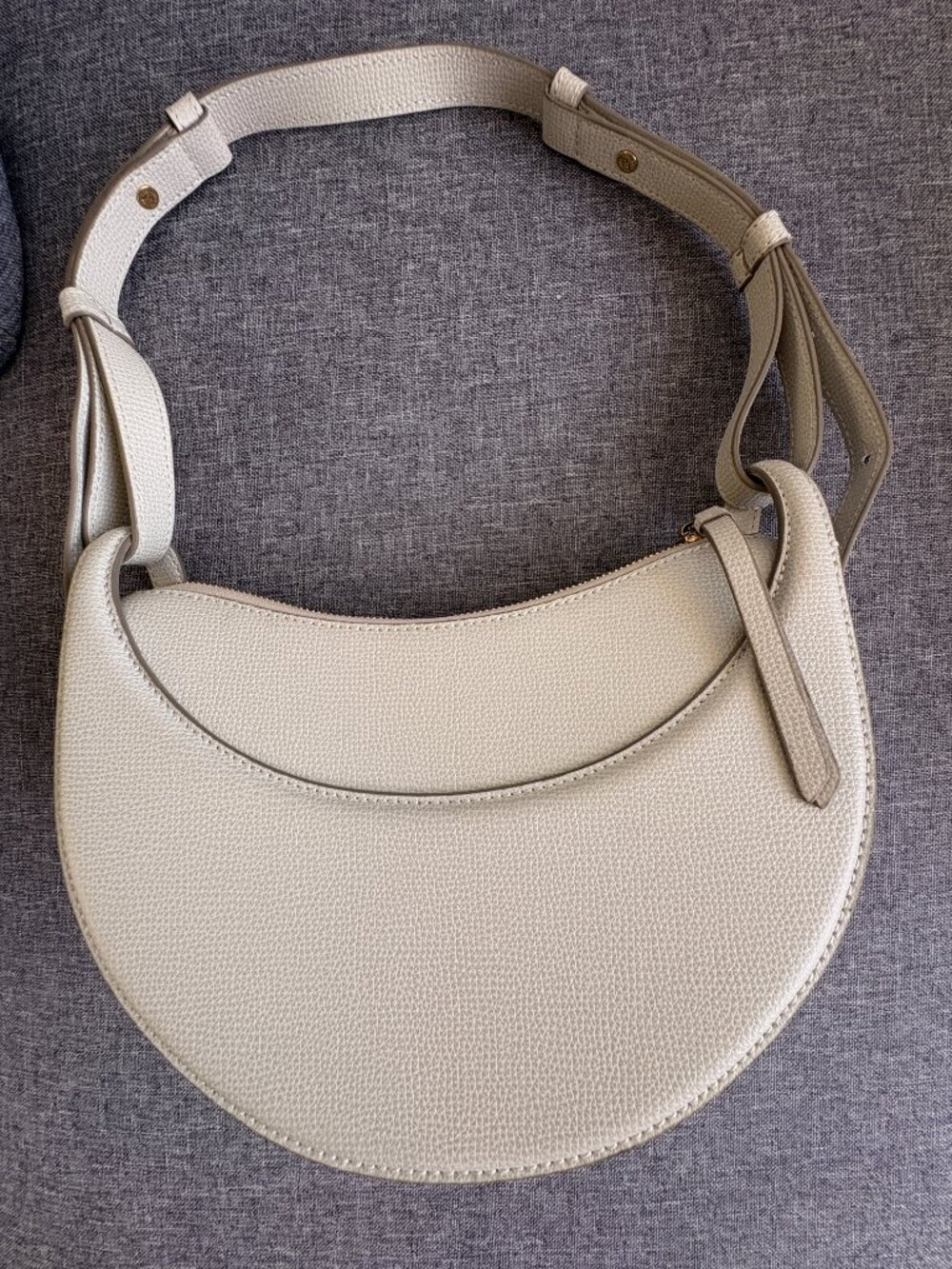 Polene Numéro Dix Edition Textured Chalk Shoulder Bag - Picture 5 of 11